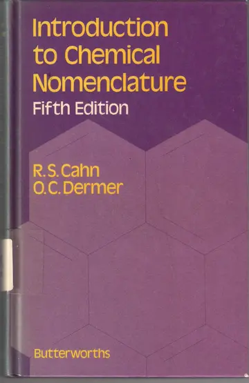 Cover of Introduction to Chemical Nomenclature