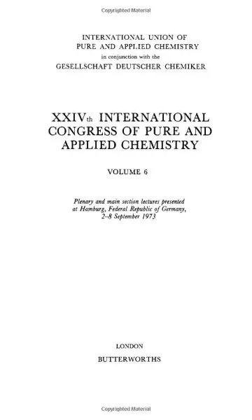 Cover of Pure and Applied Chemistry