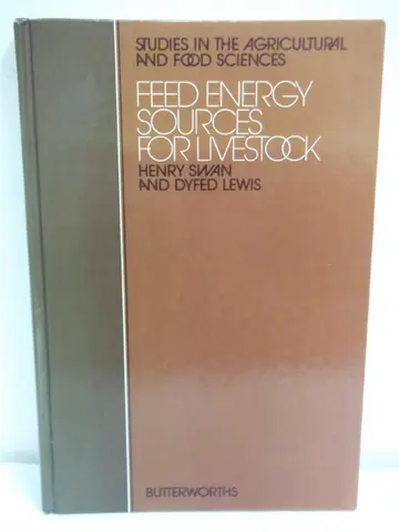 Cover of Feed Energy Sources for Livestock