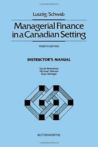 Cover of Managerial Finance in a Canadian Setting