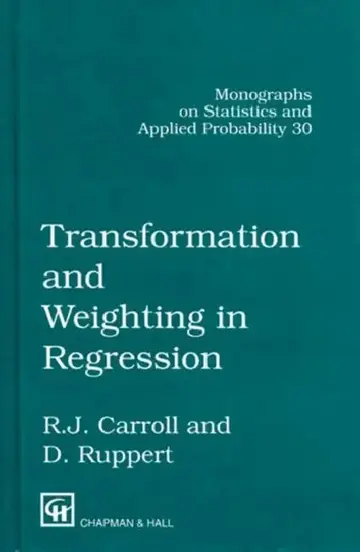 Cover of Transformation and Weighting in Regression