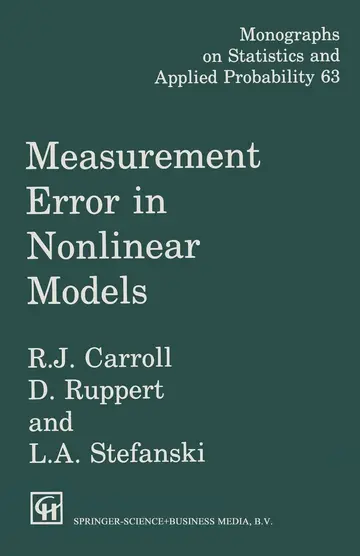Cover of Measurement Error in Nonlinear Models