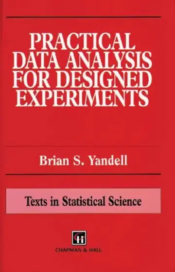 Cover of Practical Data Analysis for Designed Experiments