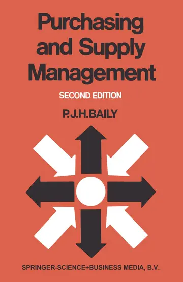 Cover of Purchasing and Supply Management
