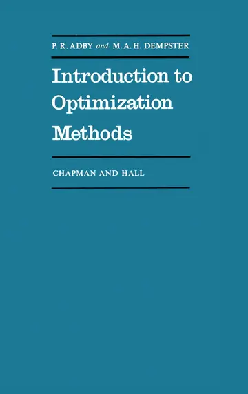 Cover of Introduction to Optimization Methods