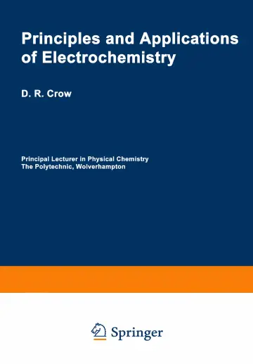 Cover of Principles and Applications of Electrochemistry (Chapman and Hall Chemistry Textbook Series (Closed))