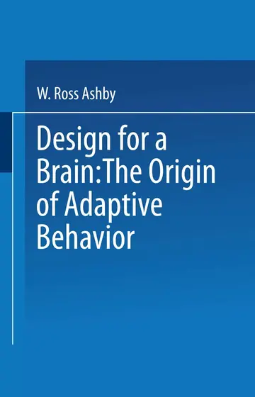 Cover of Design for a Brain
