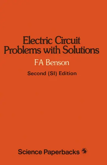 Cover of Electric Circuit Problems with Solutions
