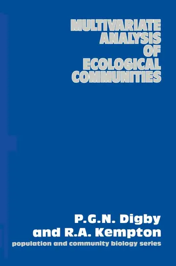 Cover of Multivariate Analysis of Ecological Communities