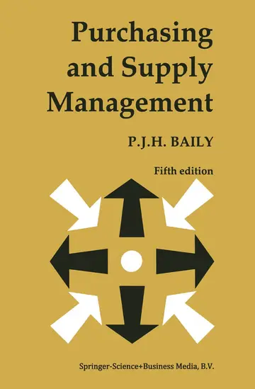 Cover of Purchasing and Supply Management