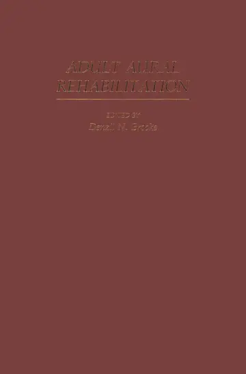 Cover of Adult Aural Rehabilitation