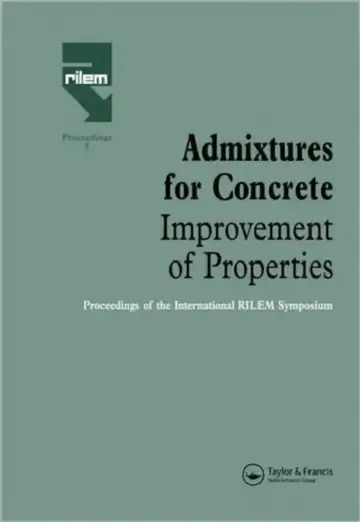 Cover of Admixtures for Concrete - Improvement of Properties