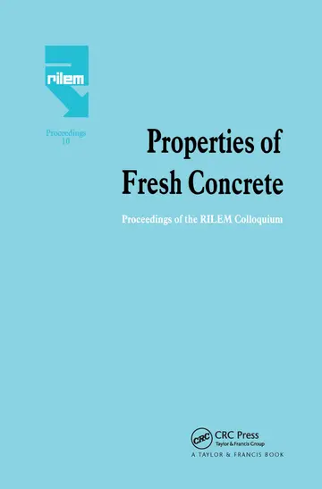 Cover of Properties of Fresh Concrete