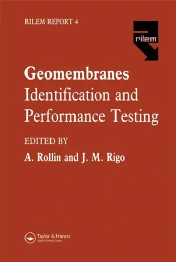 Cover of Geomembranes - Identification and Performance Testing