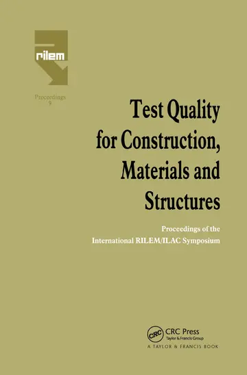 Cover of Test Quality for Construction, Materials and Structures