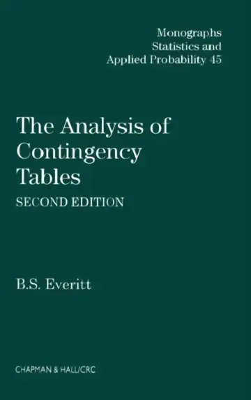 Cover of The Analysis of Contingency Tables