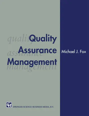 Cover of Quality Assurance Management