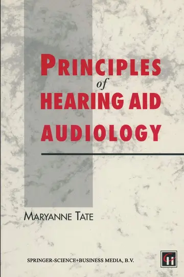 Cover of Principles of Hearing Aid Audiology