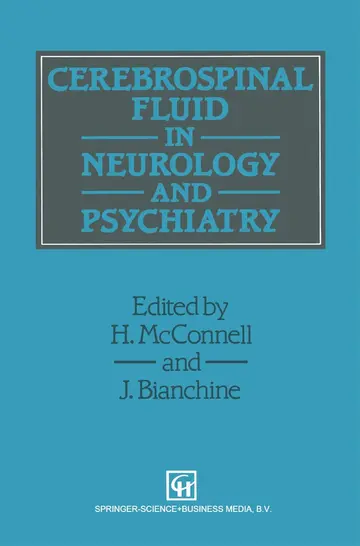 Cover of Cerebrospinal Fluid in Neurology and Psychiatry