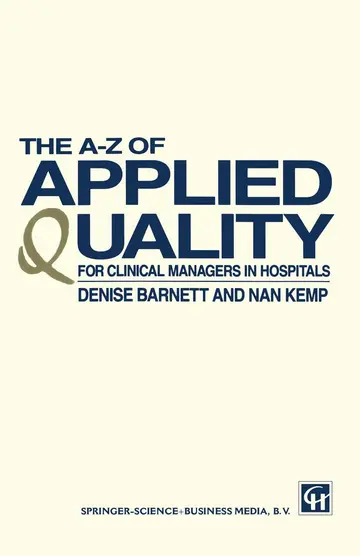 Cover of The A–z of Applied Quality