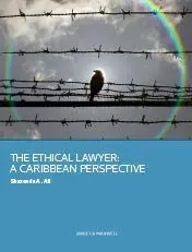 Cover of The Ethical Lawyer A Caribbean Perspective