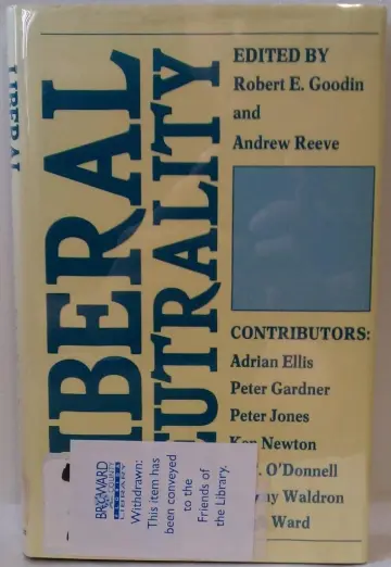Cover of Liberal Neutrality