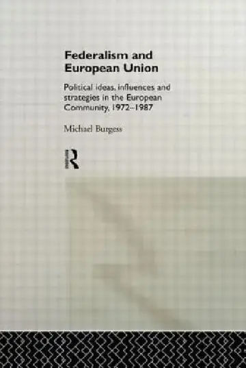 Cover of Federalism and European Union