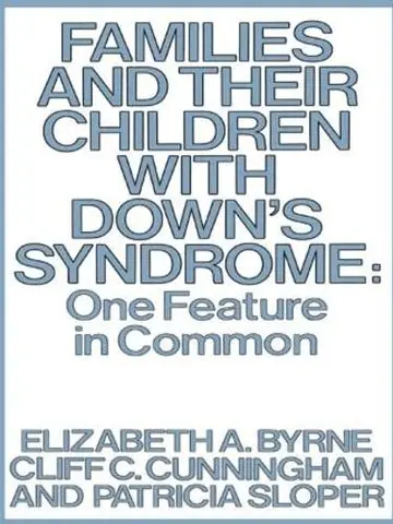 Cover of Families Child Downs Syndrome