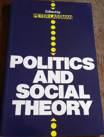 Cover of Politics and Social Theory