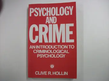 Cover of Psychology and Crime
