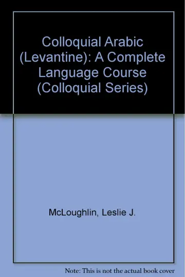 Cover of Colloquial Arabic (Levantine)