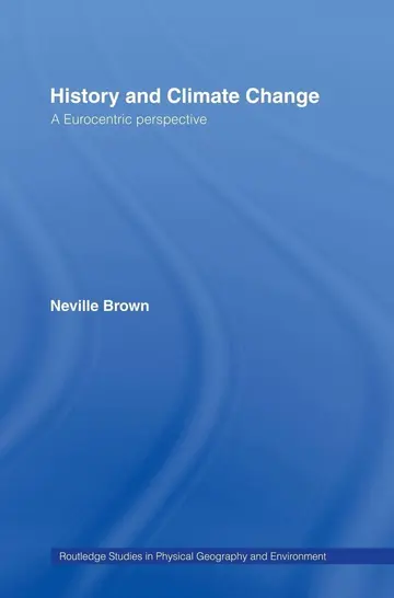 Cover of History and Climate Change