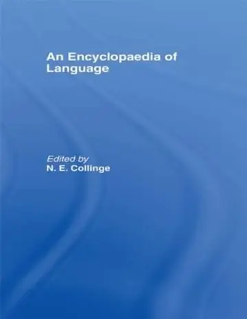 Cover of An Encyclopaedia of Language