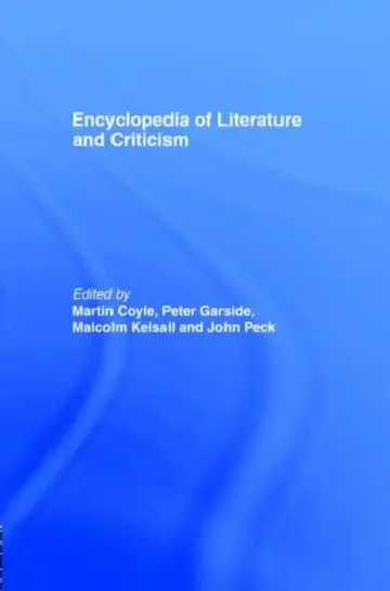 Cover of Encyclopedia of Literature and Criticism