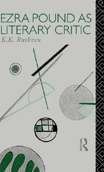 Cover of Ezra Pound as Literary Critic
