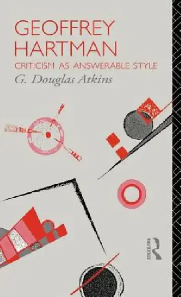 Cover of Geoffrey Hartman