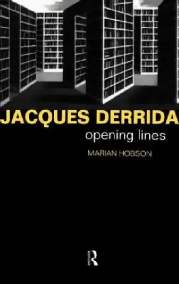 Cover of Jacques Derrida