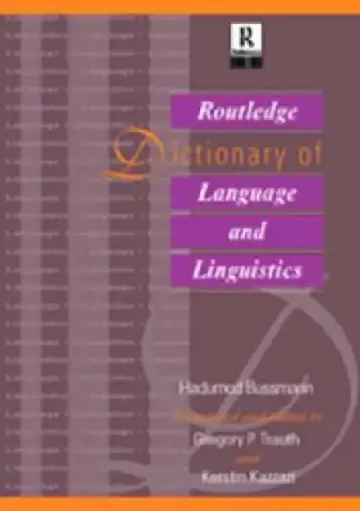 Cover of Routledge Dictionary of Language and Linguistics
