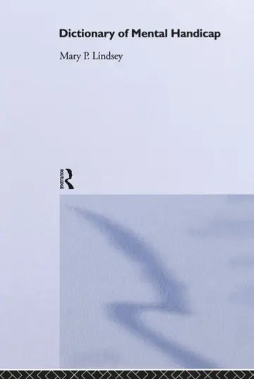 Cover of Dictionary of Mental Handicap