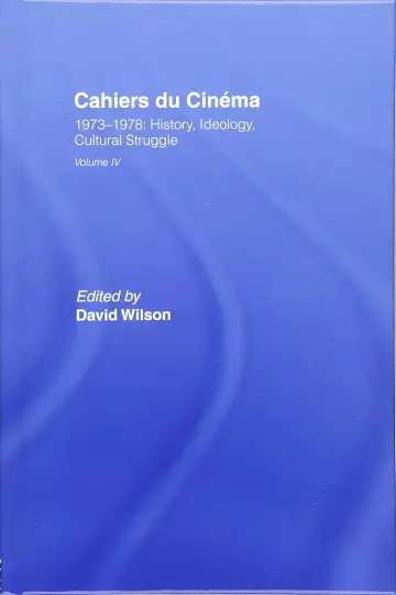 Cover of Cahiers du Cinema - Volume 4