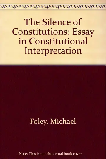 Cover of The Silence of Constitutions