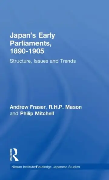 Cover of Japan's Early Parliaments, 1890-1905