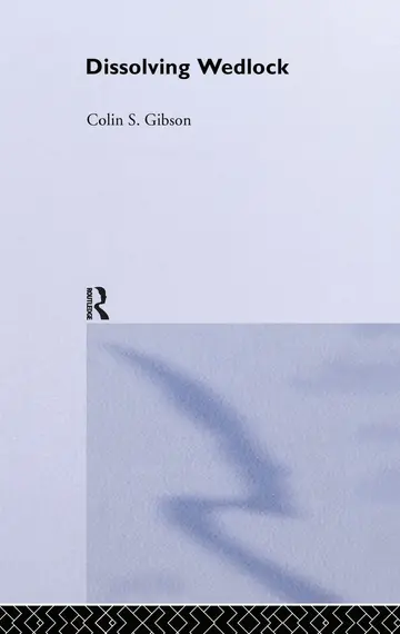 Cover of Dissolving Wedlock