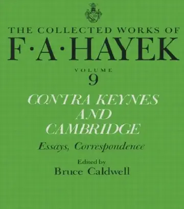Cover of Contra Keynes and Cambridge