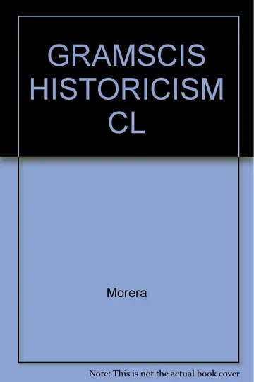 Cover of Gramsci's Historicism