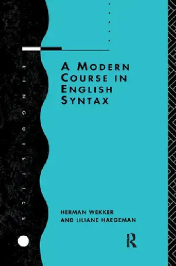 Cover of A Modern Course in English Syntax