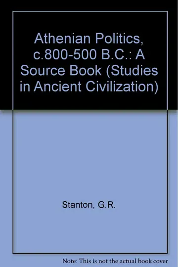 Cover of Athenian Politics, c.800-500 B.C