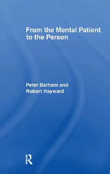 Cover of From the Mental Patient to the Person