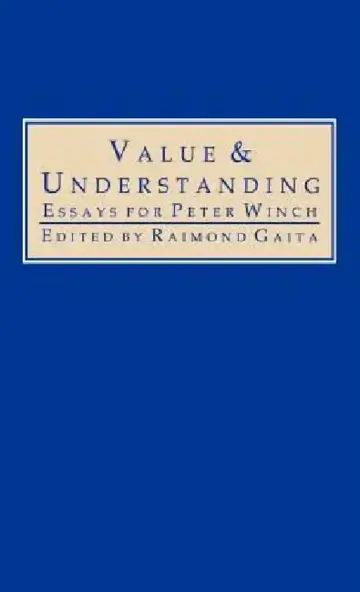 Cover of Value and Understanding