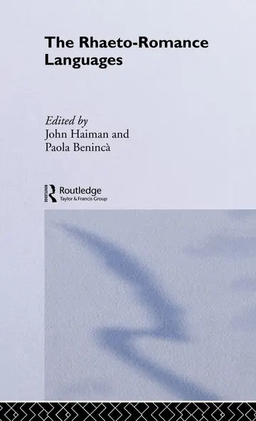Cover of The Rhaeto-Romance Languages